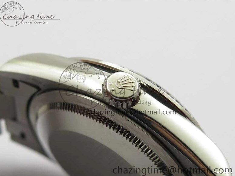 0517 SmoothTexture Day-Date 36mm 128239 SS Crystal BP Best Edition Black MOP Crystal Marker Dial on SS President Bracelet A 2681